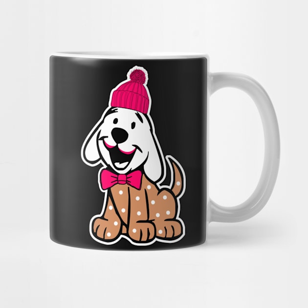 FUNNY CUTE LOVER DOGS WITH HATS AND TIES by NASMASHOP